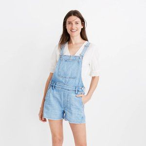 Madewell Adirondack Short Overalls Phillips Wash